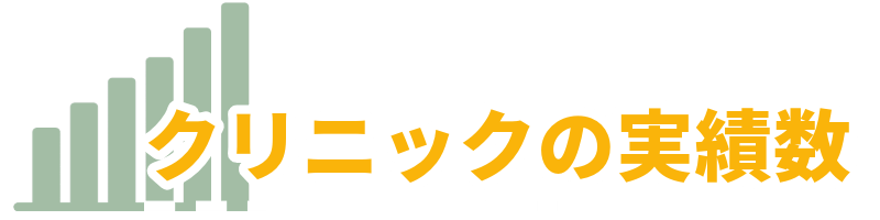 名古屋の包茎手術クリニックの選び方：クリニックの実績数を示す画像